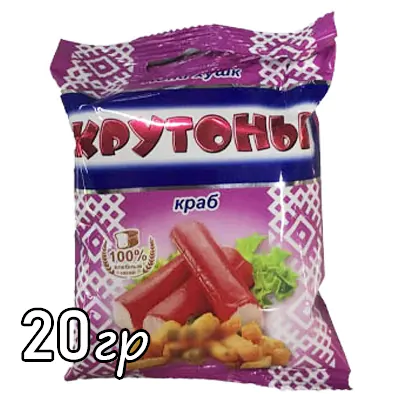 Сухарики Крутоны краб