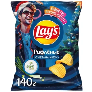 Чипсы картофельные Lay's со вкусом сметаны и лука, 140г