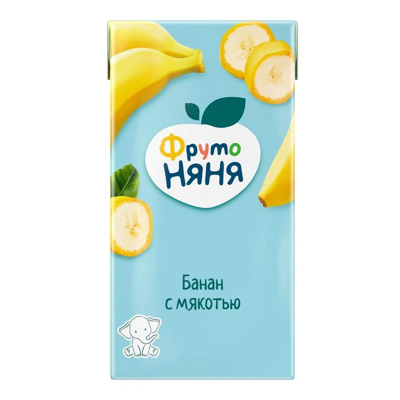 Нектар ФрутоНяня банановый с мякотью, 500мл