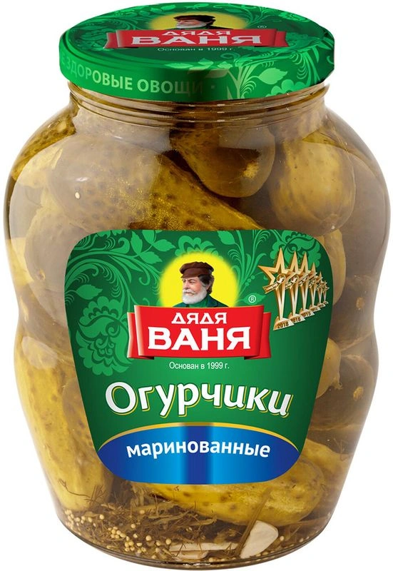 Огурчики Дядя Ваня маринованные, 1.8кг