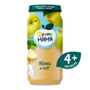 Пюре ФрутоНяня яблочное с 5 месяцев, 250г