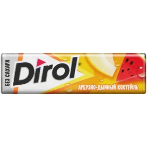 Жевательная резинка Dirol XXL без сахара арбуз-дыня, 19г