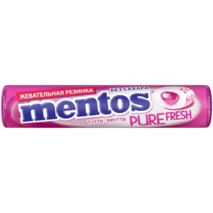 Жевательная резинка Mentos Pure Fresh Тутти Фрутти, 15.5г